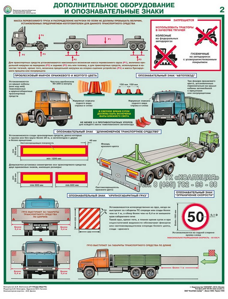 Инструкция по перевозке крупногабаритного груза